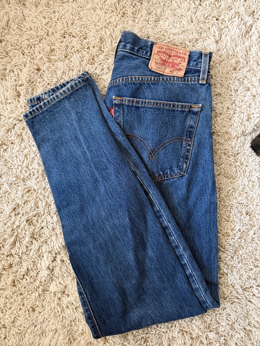 Levi's Slim Straight Dark Blue Denim Jeans